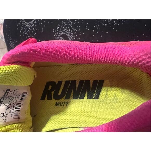 Nike Women's Size 9.5 Zoom Pegasus Running Shoes Bright Neon Pink Athletic Gym - Picture 10 of 11